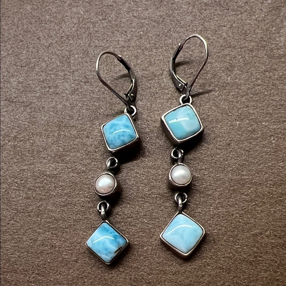 Michal Negrin, Sterling with blue and pearl.